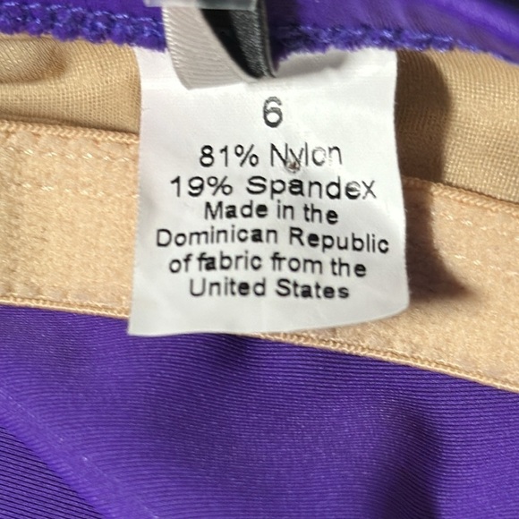 J. Crew Women's Purple Underwire Swing Tankini Swimsuit swim Top size 6 NEW - Picture 9 of 16